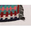 Kilim rouge à la main unique 5 pi 10 po x 10 pi 8 po Ankara