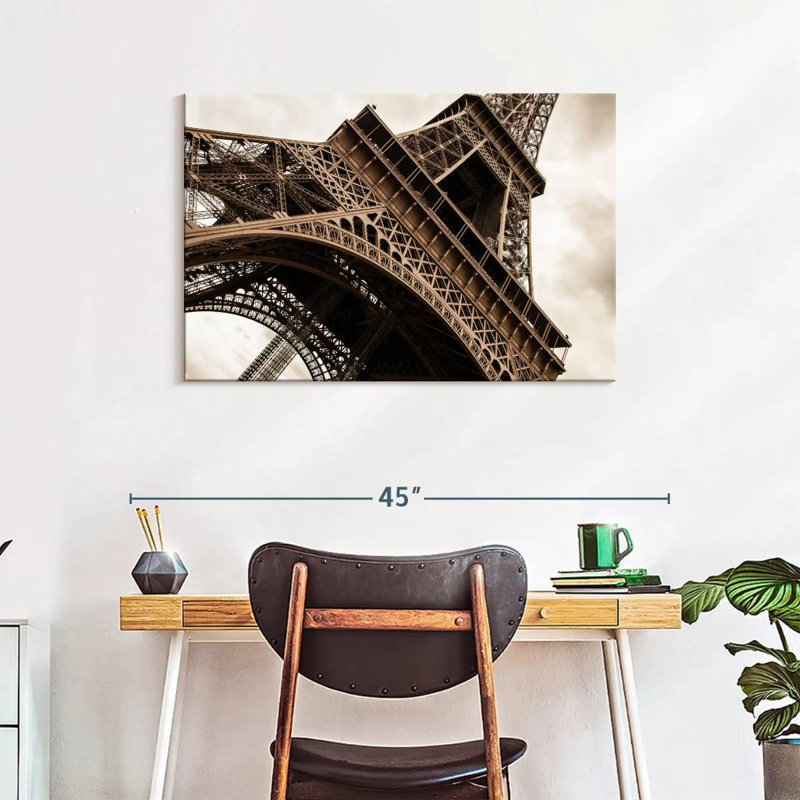 Tour Eiffel rétro, H 24 po x l 36 po