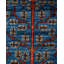 Tapis de couloir noué à la main de conception unique Serapi - bleu clair, 2 pi 9 po x 11 pi 10 po