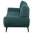 Logan Teal Blue Flared Arm Sofa