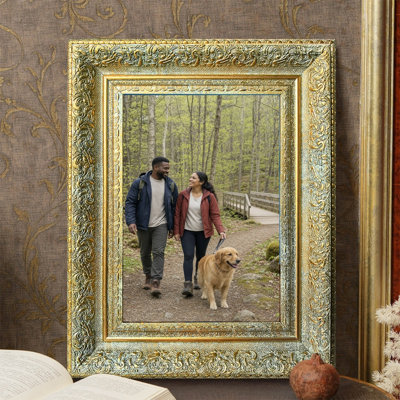 5" x 7" Antique Gold 3 PCS Home Accent Picture Frame for Gallery Wall Decor