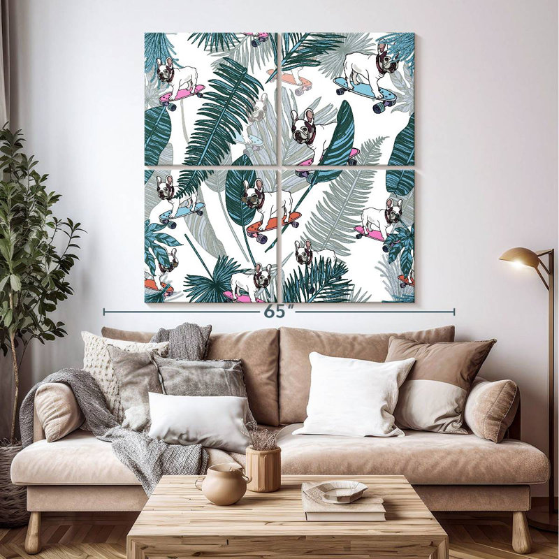 Bouledogue français tropical Kerner, H 74 po x l 74 po
