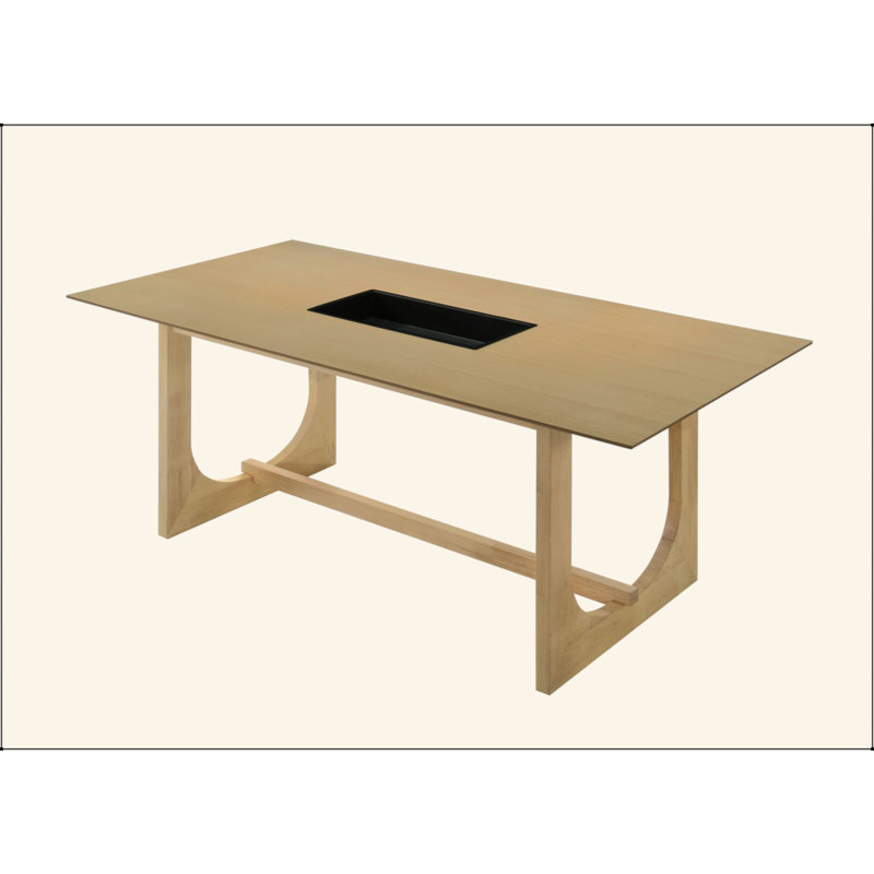 Blayde Natural Finish Dining Table
