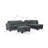 Vega Reversible Faux Fur Sectional with Media Console And Storage Ottoman-1377452582