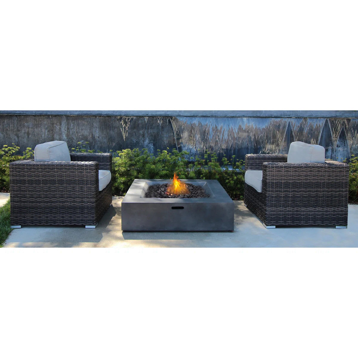 Latitude Run® Fully Assembled 2-Piece Rattan Wicker Patio Set With ...