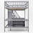 Full Size Loft Bed With Built-In Desk And Storage Staircase-1503899484