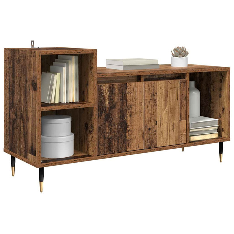 Unfinished TV Stand for TVs up to 43", Old Wood