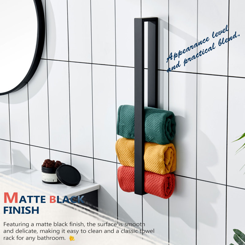 Porte-serviettes 24 po, Noir mat