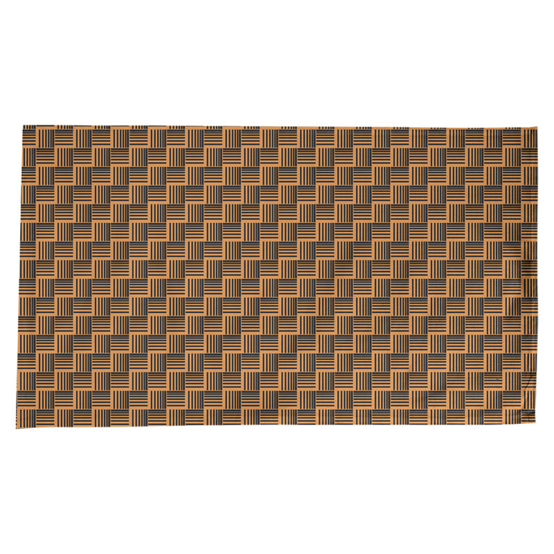 Rayures nattes classiques Nappe, Orange foncé