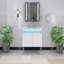 Ensemble de meuble-lavabo simple avec plateau Letoria-719601193