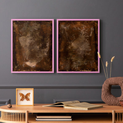 «Rusty Steel» I-Premium, reproduction encadrée - prête à être accrochée - aucun clou requis - aucun clou requis