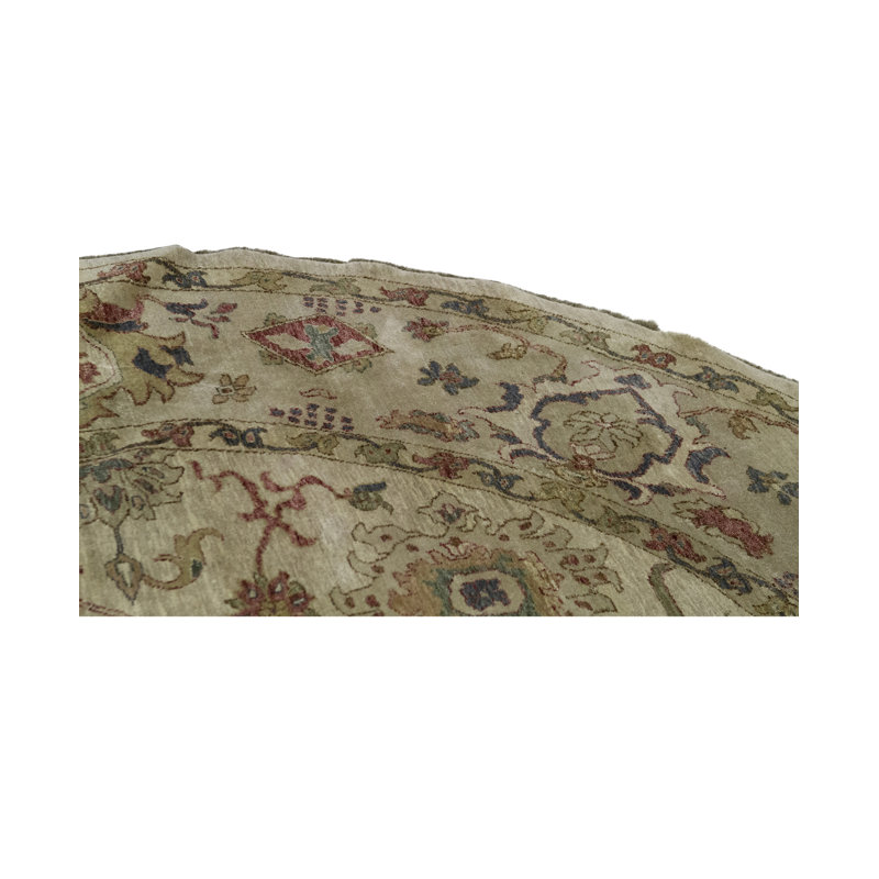 Wool Oriental Area Rug in Sand