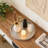Rustic Round Wood Tray For Coffee Table Decor, Farmhouse Centerpiece And Home Organization, 12 Inch Decorative Display Tray For Living Room, Ottoman And Countertop-913186023
