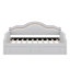 Lit de jour simple tapissier avec lumières DEL et 2 tiroirs de rangement, idéal pour chambre d'amis / petit espace-121052500-121052501