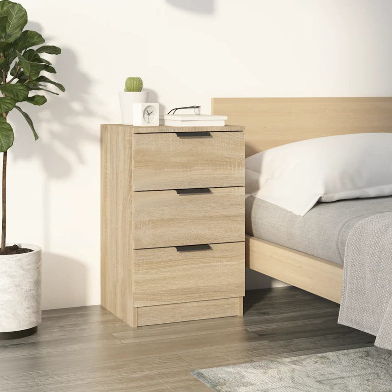 Ivell Bedside Cabinets, Sonoma Oak, Individual