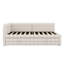 Lit de jour rembourré en L avec couchette escamotable et ports USB-1692210963
