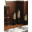 Black Metal Cylinder Floor Vases Set Of 3 - 28.7"/24.8"/20.8"H Glazed Vases With Triangular Embossing, Glam Home Decor (3.15In Diameter, 15.2Lbs Total)