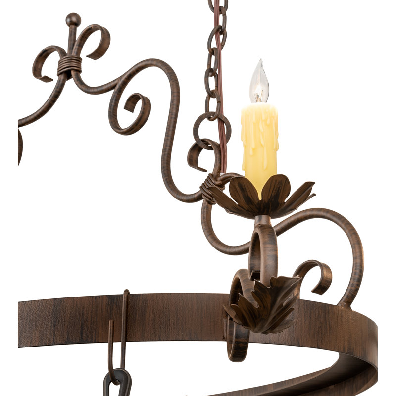 54" Long Elara 4 Light Pot Rack