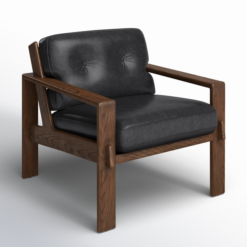 Upholstered Armchair, Onyx Black