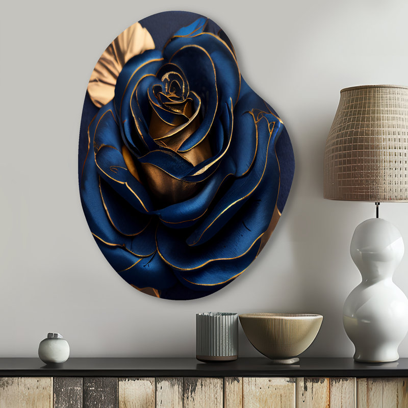 Beckham - Art floral mural en forme de poire rose, H 30 po x l 22 po