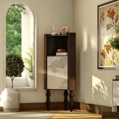 Elegant Ash Wood Single Door Cabinet