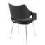 Chaise en métal et similicuir élégant - ensemble de 2-125535622-125535619