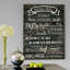 « cuisine rules », art textuel sur toile tendue-29146584