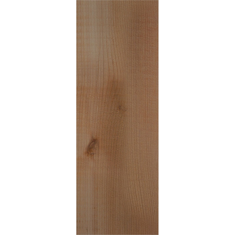 Queue de chevron lisse Carmel, Cèdre rouge de l'Ouest, H 10 po x l 3 1/2 po x L 16 po