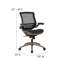 Mid-Back Transparent Mesh Executive Swivel Office Chair with Flip-Up Arms