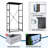 4 Drawer Dresser for Bedroom, Narrow Chest of Drawers, Wooden Top and Study Iron Frame 18"x37.5"-(WxH)