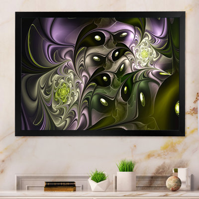 «Vibrant Fancy Fractak Suns Ii II», reproduction sur toile flottante