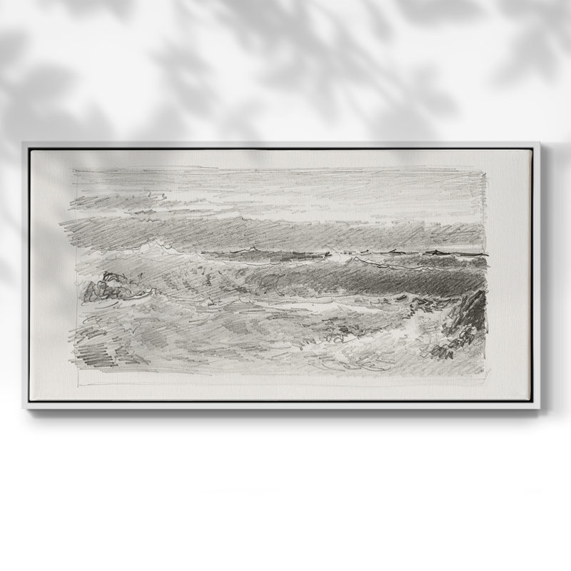 Série abstraite-CMXLI- Toile tendue avec châssis tendue, prête à être accrochée, H 21 po x l 41 po, Blanc