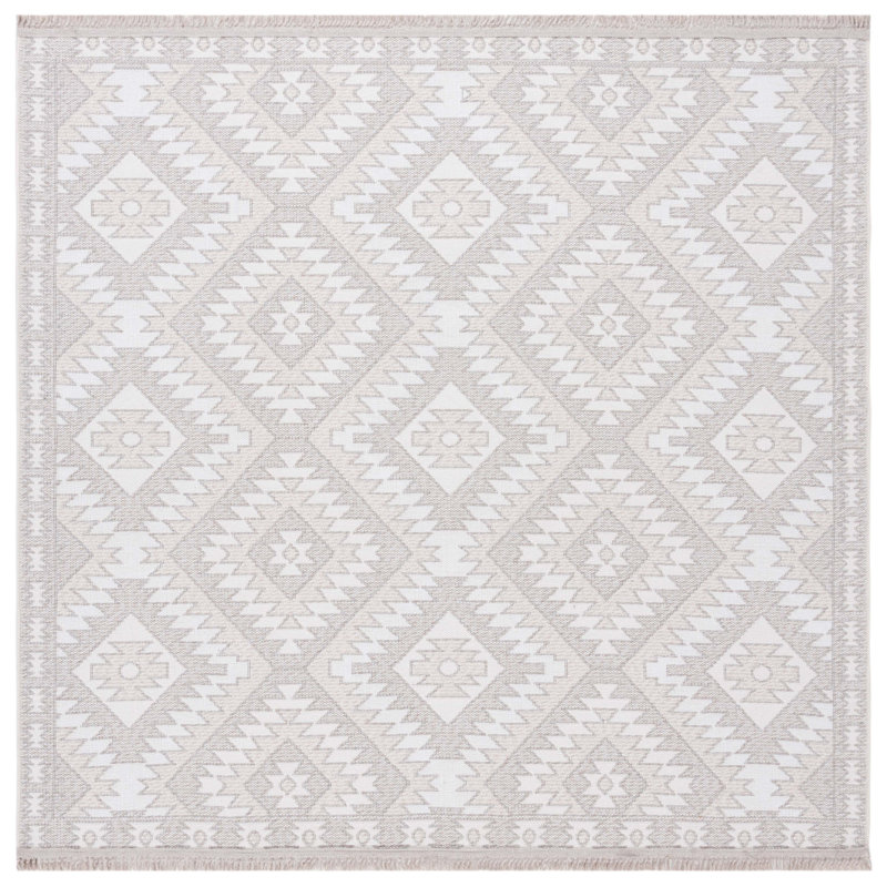 Lacia Performance Geometric Rug, Square 6'7"