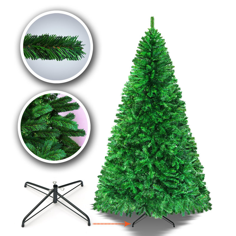 Arbre de noël artificiel pin vert classique, H 7 pi
