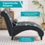 Chaise de lecture 50 po rembourrée et ergonomique-304872203