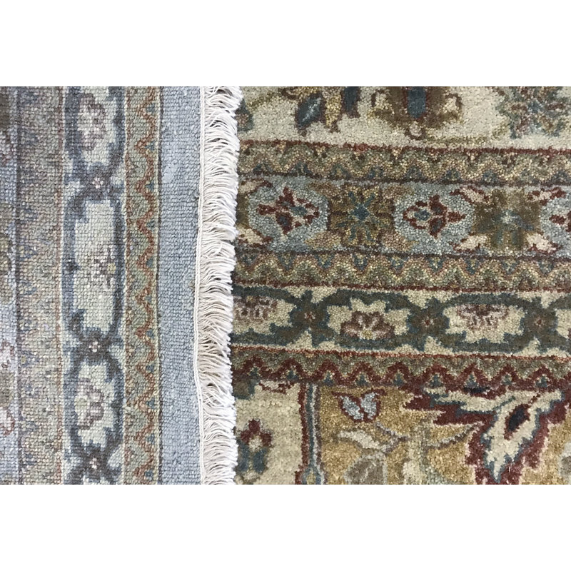 Hand-Knotted High-Quality Ivory Area Rug