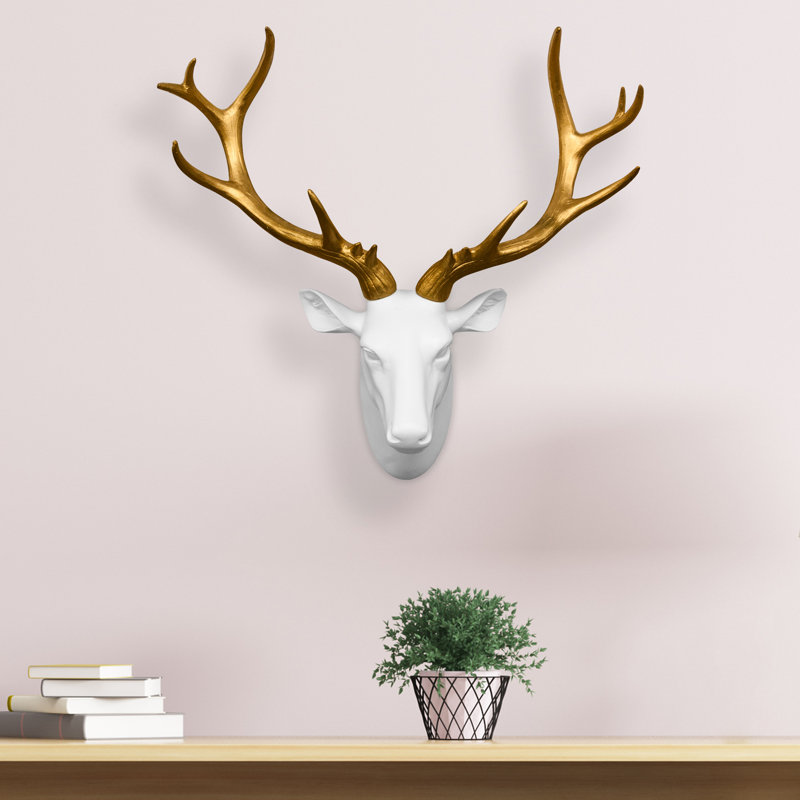Décoration murale antler cerf mule