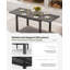Ensemble de salle à manger de patio en aluminium pour 6 personnes avec table rectangulaire extensible et chaises en textilène-827592072-827592079