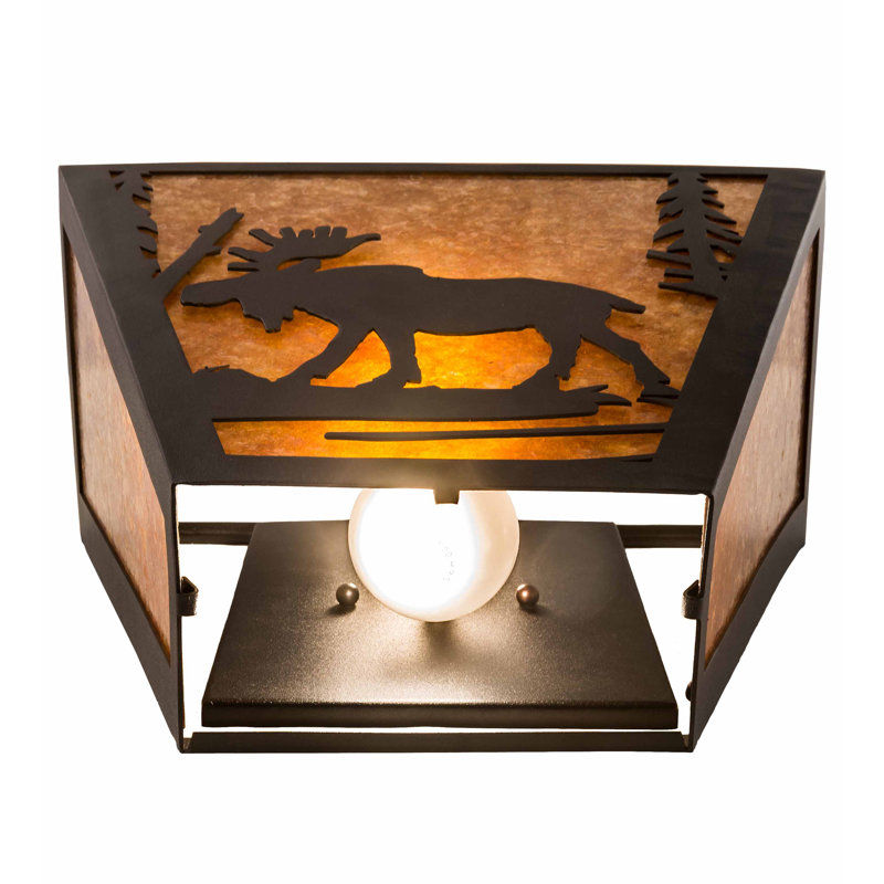 Rustic Lodge 2 - Light Sconce, Textured Black