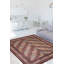 Tapis rouge en laine New Age Desio de conception unique 9 pi 10 po x 12 pi Desio