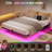 Floating Bed Frame With LED-373991396