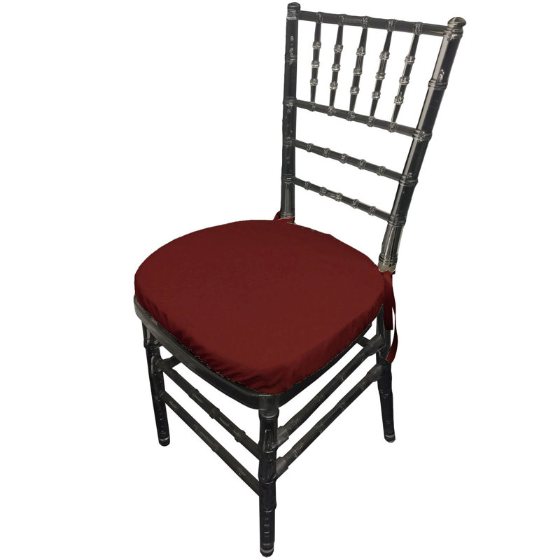 Outdoor 2'' Dining Chair Cushion Cover, Burgundy