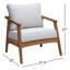 Chaise de patio avec coussins Akiva