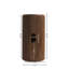 Armoire cylindrique autoportante 16 po sans bassin JINBO, couleur grain de bois noyer
