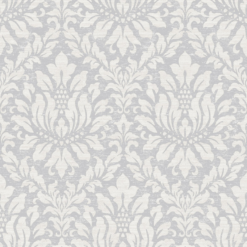 Positano 10m x 52.8cm Matte Wallpaper Roll, Silver/Beige