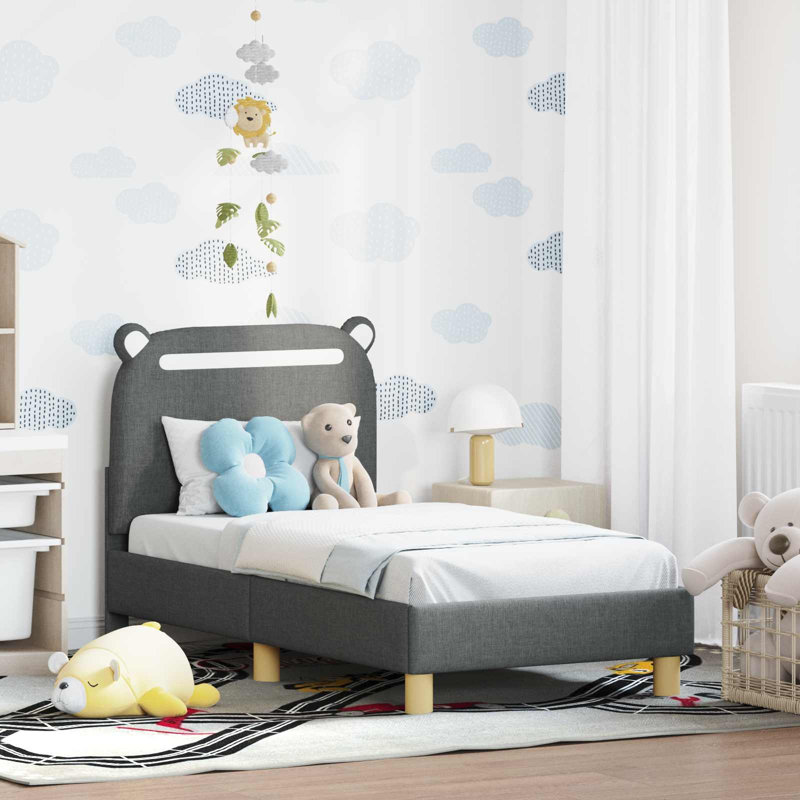 Bed Frame, Cot Bed / Toddler (70 x 140cm), Dark Grey