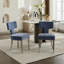 Ensemble de 2 chaises de salle à manger, chaise d'appoint rembourrée Farmhouse avec dossier incurvé-1441466713