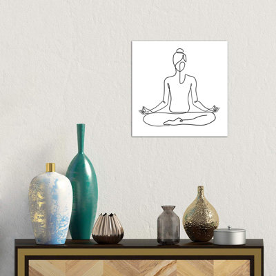 Yoga Namaste Square by Dane Khy - Wrapped Canvas Print
