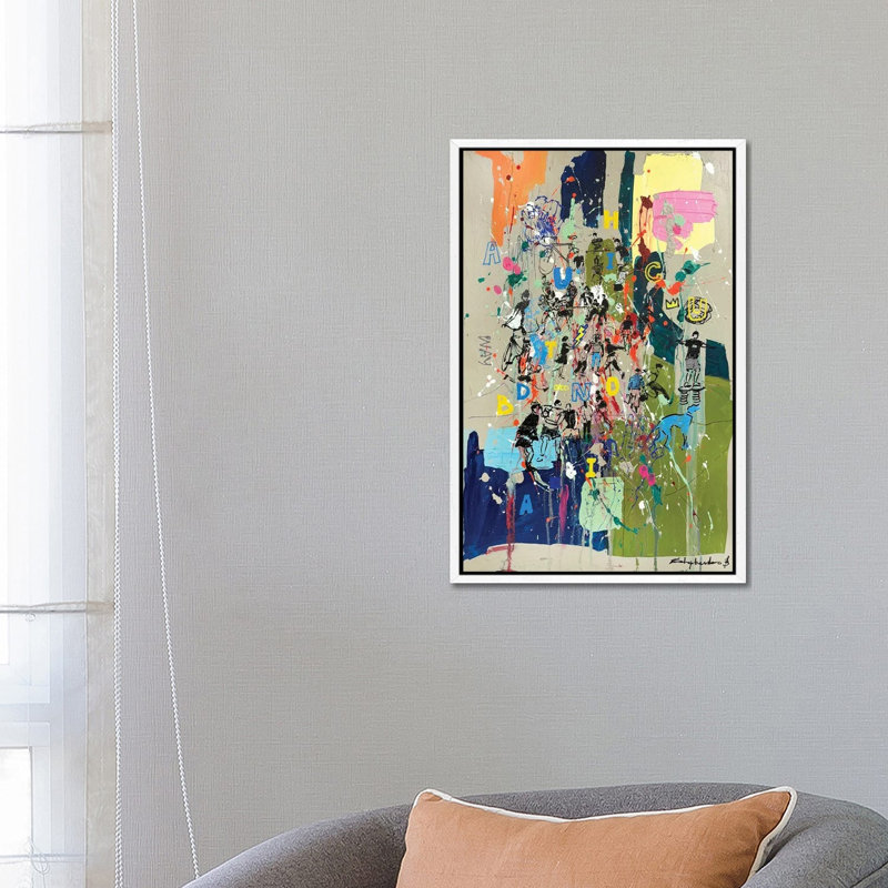 Chaotic People by Bogdan Shiptenko - Gallery-Wrapped Canvas Giclée on Canvas, 66.04 cm H x 45.72 cm W  x  4.445 cm D, White