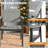  FHVIT Outdoor Dining Chairs Set of 2, Aluminum Patio Dining Chairs with Armrest for Ergonomic Design, Aluminum Frame HDPS Faux Wood, All Weather Outdoor Furniture for Garden and Indoor-130010563